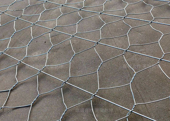 Caixas de malha de gabião 50g-1200g/m2 malha de fio hexagonal de dobragem dupla tecida para proteção de plantas