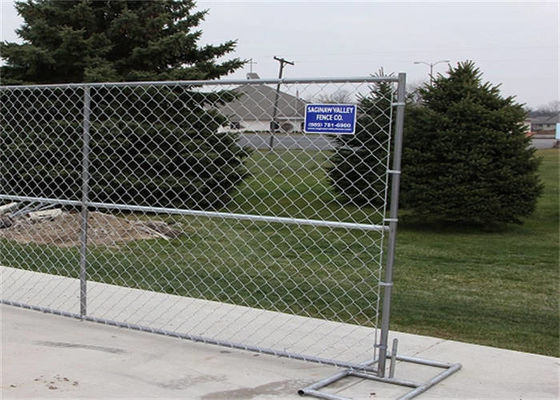 7.5 pés galvanizados OEM temporário de malha de arame Fence controle de multidão