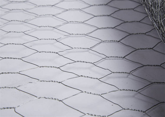 Aço inoxidável rede de fio hexagonal revestimento de zinco fácil instalação